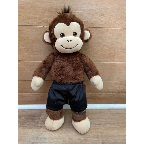 EUC Build-A-Bear 20" Monkey With 3 Outfits: Hot Wheels Racing Suit Black Shorts - Picture 5 of 8